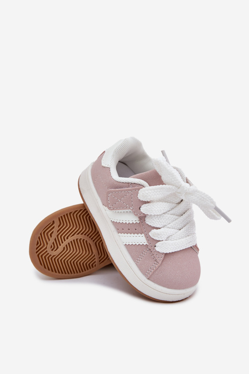 Buty Sportowe Sneakersy Dziecięce Różowe Zerisa
