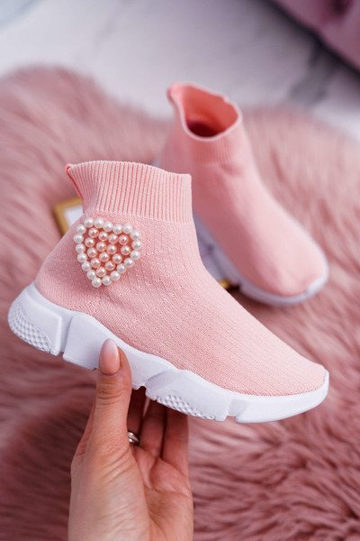 Dziecięce Obuwie Sportowe Wsuwane Różowe Sammy