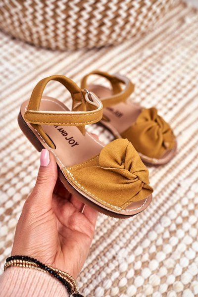 Dziecięce Sandałki Na Rzep Żółte Goofy