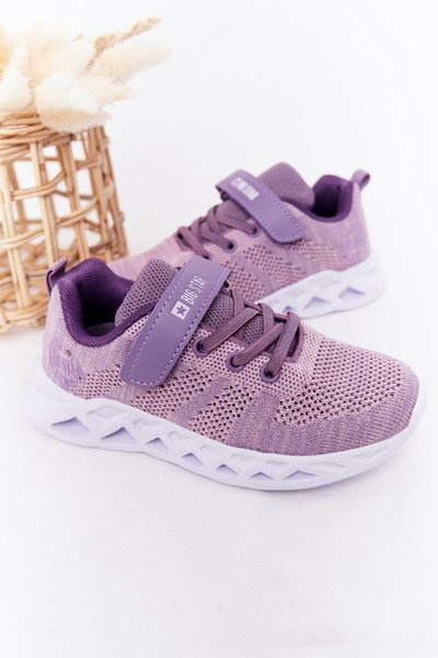 Dziecięce Sportowe Buty Sneakersy Big Star HH374183 Fioletowe