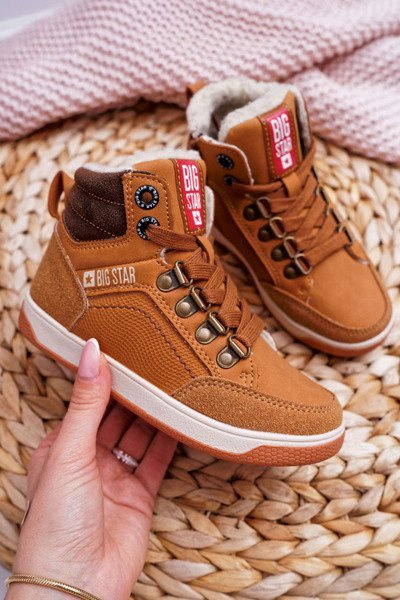 Trzewiki Dziecięce Chłopięce Big Star Kożuch Camel EE374085