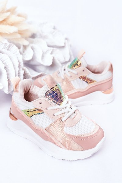 Dziecięce Sportowe Buty Sneakersy Różowe Game Time