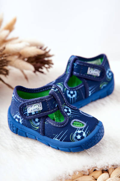 Buty Papcie Befado Piłki 533P015 Granatowe