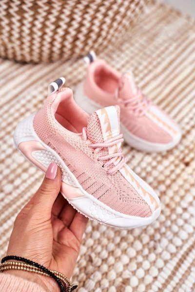 Sportowe Buty Dziecięce Różowe Stich