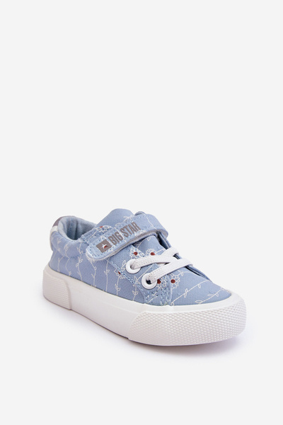 Dziecięce Materiałowe Trampki BIG STAR JJ374101 Niebieskie