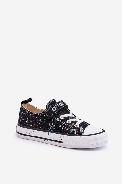 Dziecięce Trampki Na Rzep Big Star LL374063 Czarne
